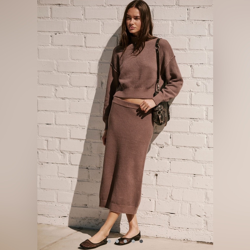 Free People Hailee Sweater Skirt Set